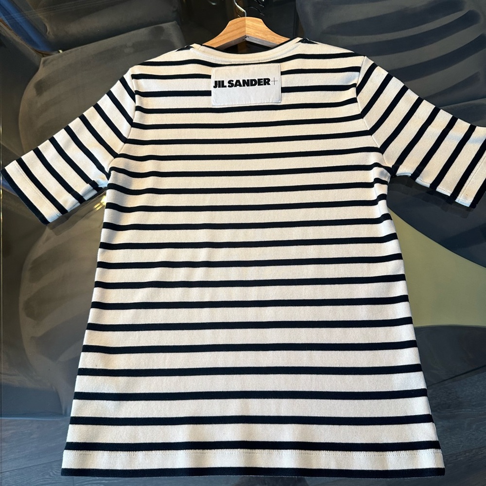 JILL SANDERS CREWNECK COTTON T SHIRT